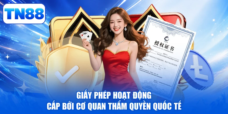 Giấy Phép Hoạt Động 1 Giấy phép hoạt động cấp bởi cơ quan thẩm quyền quốc tế