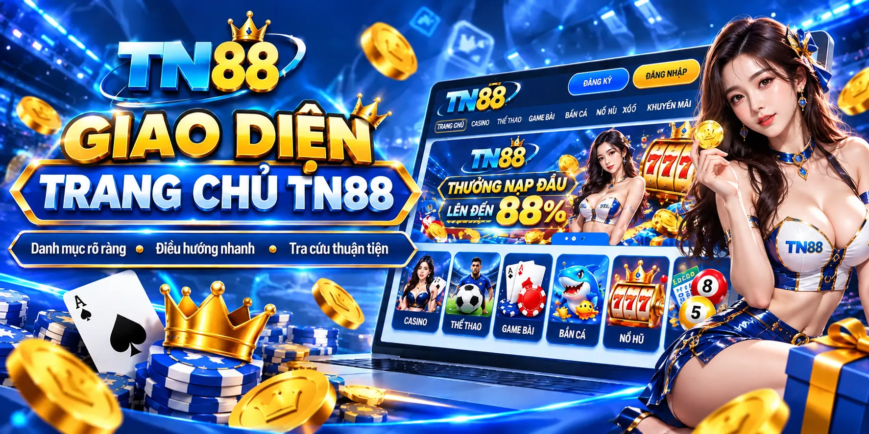 TN88 Uggsclearance | Nhà Cái TN88.COM Chuẩn Giấy Phép Pagcor 10 Giao diện trang chủ và hệ thống danh mục TN88